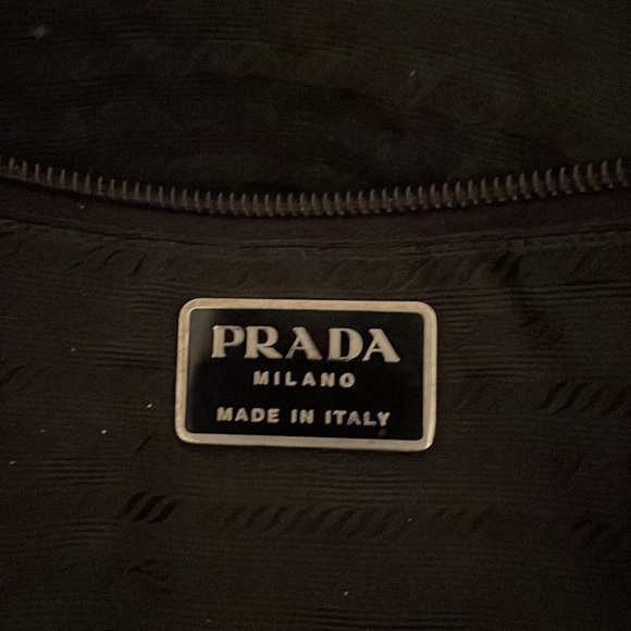 Prada nylon purse black bought at designer resale store. In good used condition. - Picture 13 of 17